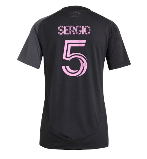 Ženske Nogometnih dresov Inter Miami Sergio Busquets #5 Gostujoči 2025-26 Kratki rokavi Ženske Nogometnih dresov Inter Miami Sergio Busquets #5 Gostujoči 2025-26 Kratki rokavi